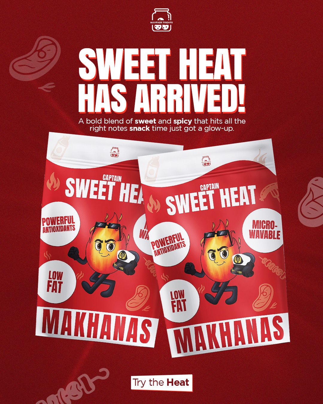 NEW!! Captain Makhanas - Sweet Heat
